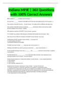 Indiana MPJE | 363 Questions with 100% Correct Answers