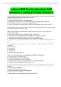 Indiana MPJE Practice Questions AND ANSWERS | (110 QUESTIONS) GRADED A 