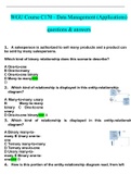 WGU Course C170 - Data Management &lpar;Applications&rpar; Questions And Answers&lpar; Complete Solution&rpar;Score A&plus;