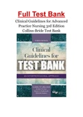 Clinical Guidelines for Advanced Practice Nursing 3rd Edition Collins-Bride Test Bank