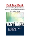 Understanding the Essentials of Critical Care Nursing 3rd Edition Perrin Test Bank