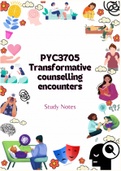 PYC3705 - Transformative counselling encounters - Study Notes