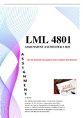 LML4804 Assignment 4 Semester 2 2022