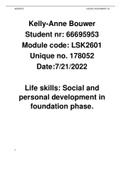 Life skills: Social and personal Development in Foundation phase