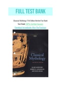Classical Mythology 11th Edition Morford Test Bank