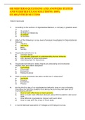 OB MIDTERM QUESTIONS AND ANSWERS TESTED AND VERIFIED EXAM SOLUTIONS  100&percnt; GUARANTEED SUCCESS