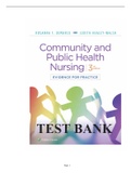 Test Bank For Community and Public Health Nursing 3rd Edition By Rosanna DeMarco (Chapter 1-25)