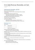 Chapter 6&colon; Sales Revenues&comma; Receivables & Cash