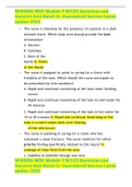 NURSING MISC Module 9 NCLEX Questions and Answers best Rated A&plus; Guaranteed Success Latest update 2022