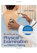 Test Bank for Bates’ Guide to Physical Examination and History Taking, 12th & 13th Edition 