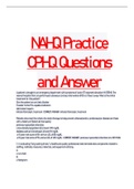 NAHQ Practice  CPHQ Questions  and Answer