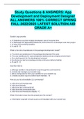 Study Questions & ANSWERS: App Development and Deployment Designer ALL ANSWERS 100% CORRECT SPRING FALL-2022/2023 LATEST SOLUTION AID GRADE A+