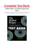 Skilled Helper 11th Edition Egan Test Bank
