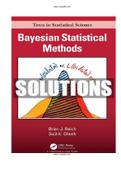 Bayesian Statistical Methods 1st Edition Reich Solutions Manual |GUIDE A+