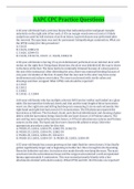 AAPC CPC Practice Questions And Answers Latest Update With Complete Top Solution&period; Download