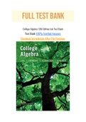 College Algebra 12th Edition Lial Test Bank