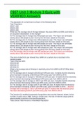 C957 Unit 3 Module 3 Quiz with VERIFIED Answers&period;