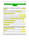WGU C785 Module 4 Quiz with Correct Answers 2022 Graded A&plus;