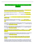 WGU C785 Module 3 Quiz with Correct Answers 2022 Graded A&plus;