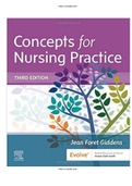Concepts for Nursing Practice 3rd Edition Giddens Test Bank 9780323581936 |Complete Guide A+| Instant download.