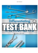 Differentiating Surgical Instruments 3rd Edition Rutherford Test Bank |Complete Guide A+| Instant download.