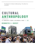 Test Bank for Cultural Anthropology 3rd edition