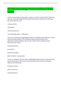 ATI Pharmacology Proctored Exam Study Guide Questions And Answers&lpar; Complete Top Solution&rpar;
