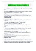 BCBA Exam Review &lpar;MOCK&semi; 1&rpar; Questions And Answers 2021&sol;2022&lpar; Complete top Solution Rated A&rpar;