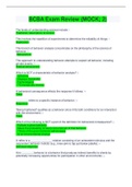 BCBA Exam Review &lpar;MOCK&semi; 2&rpar; Questions And Answers 2021&sol;2022&lpar; Complete top Solution Rated A&rpar;