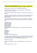 FISDAP READINESS Exam Prep Graded A&plus;