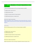 BIOD 121 Module 3 Exam Questions And Answers&sol; Portage Learning&lpar; Complete best Solution Rated A&rpar;
