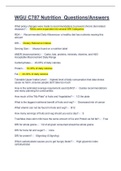 WGU C787 Nutrition Questions Answers&period;