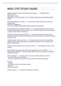 WGU C787 STUDY GUIDE&period;