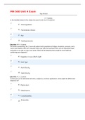MN 568 Unit 4 Exam - Question and Answers