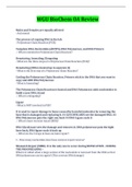 WGU BioChem OA Review Questions And Answers