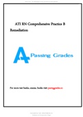 ATI RN Comprehensive Practice B Remediation 2021.