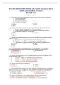 BIO1200 BIOCHEMISTRY BLUE-PACOP Question Bank / 2022 / with verified answers RATED A++