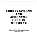 Nursing Medical Abbreviations and Acronyms 