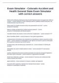 Exam Simulator - Colorado Accident and Health General State Exam Simulator with correct answers