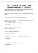 VEN 125  Bundled Exam Questions and CORRECT Answers