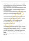 BRCC WORLD CIV FINAL QUESTIONS & ANSWERS