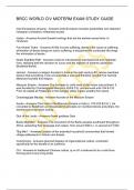 BRCC WORLD CIV MIDTERM EXAM STUDY GUIDE