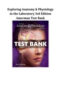 Exploring Anatomy & Physiology in the Laboratory 3rd Edition Amerman Test Bank