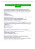 Fundamentals CMS Final Exam Questions And Answers Latest Update 2022 With Complete Top Solution Rated A&period;
