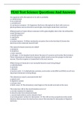 TEAS Test Science Questions And Answers With Complete Top Solution Latest Update&period; Download