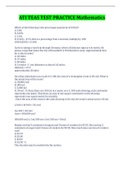 ATI TEAS TEST PRACTICE Mathematics Questions And Answers Latest Update 2022 With Complete Top Solution&period;