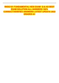 RNSG101 FUNDAMENTAL HESI EXAM&Tab;Q & AS BEST EXAM SOLUTION ALL ANSWERS 100&percnt; CORRECT&sol;VERIFIED ANSWERS LATEST UPDATE 2022 GRADED A&plus;