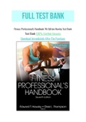 Fitness Professional's Handbook 7th Edition Howley Test Bank