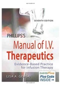 Phillips’s Manual of I.V. Therapeutics: Evidence-Based Practice for Infusion Therapy 7th Edition Test Bank
