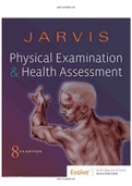 Physical Examination And Health Assessment 8th Edition Jarvis Test Bank